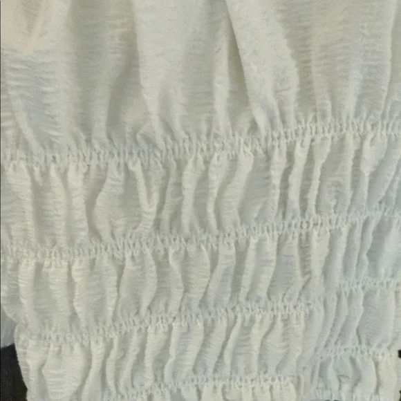 Elodie Cream Smocked Puff Sleeve Blouse - Picture 5 of 5